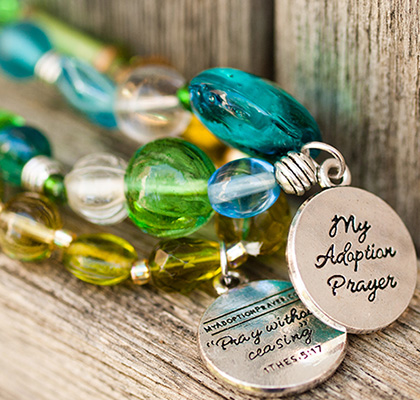 buy adoption prayer bracelets to show your support for adoption